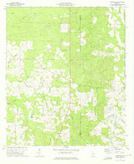 Cuffietown Georgia Historical topographic map, 1:24000 scale, 7.5 X 7.5 Minute, Year 1972