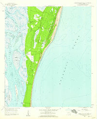Cumberland Island South Georgia Historical topographic map, 1:24000 scale, 7.5 X 7.5 Minute, Year 1958