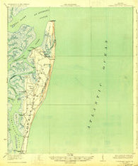 Cumberland Island Georgia Historical topographic map, 1:62500 scale, 15 X 15 Minute, Year 1930