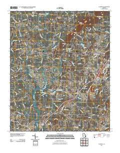 Cumming Georgia Historical topographic map, 1:24000 scale, 7.5 X 7.5 Minute, Year 2011
