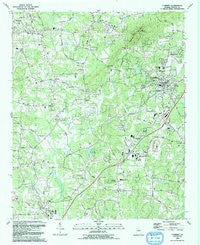 Cumming Georgia Historical topographic map, 1:24000 scale, 7.5 X 7.5 Minute, Year 1992