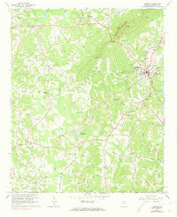 Cumming Georgia Historical topographic map, 1:24000 scale, 7.5 X 7.5 Minute, Year 1964