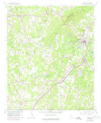 Cumming Georgia Historical topographic map, 1:24000 scale, 7.5 X 7.5 Minute, Year 1964