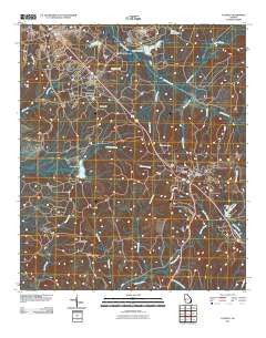 Cusseta Georgia Historical topographic map, 1:24000 scale, 7.5 X 7.5 Minute, Year 2011
