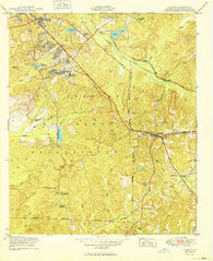 Cusseta Georgia Historical topographic map, 1:24000 scale, 7.5 X 7.5 Minute, Year 1949