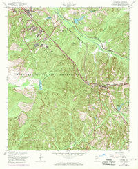 Cusseta Georgia Historical topographic map, 1:24000 scale, 7.5 X 7.5 Minute, Year 1955