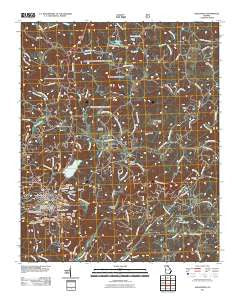 Dahlonega Georgia Historical topographic map, 1:24000 scale, 7.5 X 7.5 Minute, Year 2011
