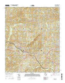 Dallas Georgia Current topographic map, 1:24000 scale, 7.5 X 7.5 Minute, Year 2014