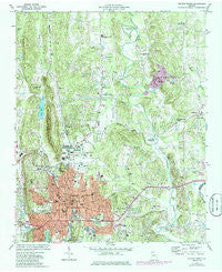 Dalton North Georgia Historical topographic map, 1:24000 scale, 7.5 X 7.5 Minute, Year 1972