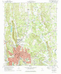 Dalton North Georgia Historical topographic map, 1:24000 scale, 7.5 X 7.5 Minute, Year 1972