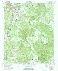 Dalton South Georgia Historical topographic map, 1:24000 scale, 7.5 X 7.5 Minute, Year 1972