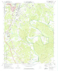 Dalton South Georgia Historical topographic map, 1:24000 scale, 7.5 X 7.5 Minute, Year 1972