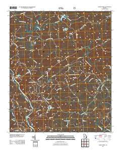 Dames Ferry Georgia Historical topographic map, 1:24000 scale, 7.5 X 7.5 Minute, Year 2011