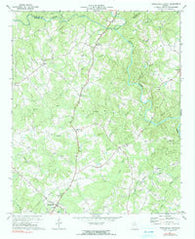 Danielsville North Georgia Historical topographic map, 1:24000 scale, 7.5 X 7.5 Minute, Year 1972