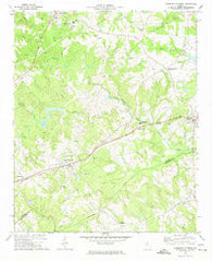 Danielsville South Georgia Historical topographic map, 1:24000 scale, 7.5 X 7.5 Minute, Year 1972