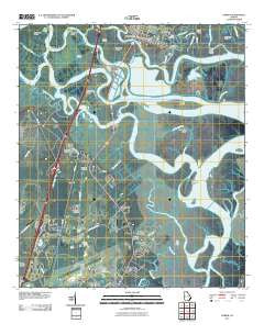 Darien Georgia Historical topographic map, 1:24000 scale, 7.5 X 7.5 Minute, Year 2011
