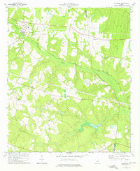 Davisboro Georgia Historical topographic map, 1:24000 scale, 7.5 X 7.5 Minute, Year 1974