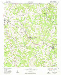 Dearing Georgia Historical topographic map, 1:24000 scale, 7.5 X 7.5 Minute, Year 1950