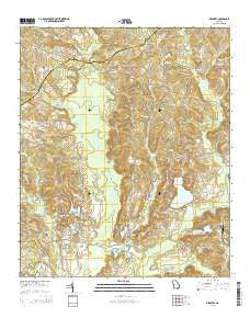 Deepstep Georgia Current topographic map, 1:24000 scale, 7.5 X 7.5 Minute, Year 2014