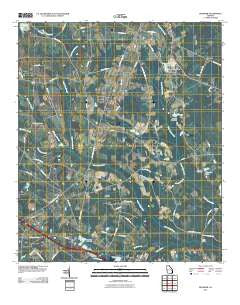 Denmark Georgia Historical topographic map, 1:24000 scale, 7.5 X 7.5 Minute, Year 2011