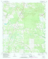 Denton Georgia Historical topographic map, 1:24000 scale, 7.5 X 7.5 Minute, Year 1971