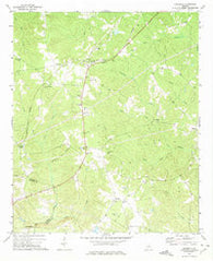 Devereux Georgia Historical topographic map, 1:24000 scale, 7.5 X 7.5 Minute, Year 1972