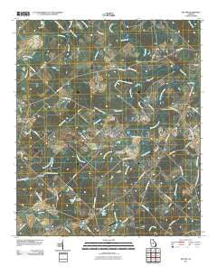 Dexter Georgia Historical topographic map, 1:24000 scale, 7.5 X 7.5 Minute, Year 2011