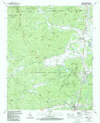 Dillard Georgia Historical topographic map, 1:24000 scale, 7.5 X 7.5 Minute, Year 1988