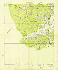 Dillard Georgia Historical topographic map, 1:24000 scale, 7.5 X 7.5 Minute, Year 1935