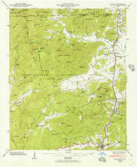 Dillard Georgia Historical topographic map, 1:24000 scale, 7.5 X 7.5 Minute, Year 1946