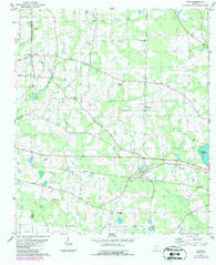 Dixie Georgia Historical topographic map, 1:24000 scale, 7.5 X 7.5 Minute, Year 1978