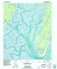 Doboy Sound Georgia Historical topographic map, 1:24000 scale, 7.5 X 7.5 Minute, Year 1993