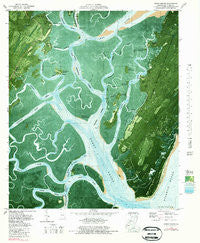 Doboy Sound Georgia Historical topographic map, 1:24000 scale, 7.5 X 7.5 Minute, Year 1979