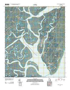 Doboy Sound Georgia Historical topographic map, 1:24000 scale, 7.5 X 7.5 Minute, Year 2011