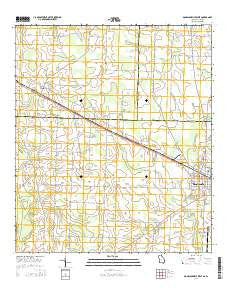 Donalsonville West Georgia Current topographic map, 1:24000 scale, 7.5 X 7.5 Minute, Year 2014