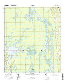 Double Lakes Georgia Current topographic map, 1:24000 scale, 7.5 X 7.5 Minute, Year 2014