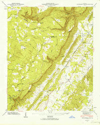 Dougherty Gap Georgia Historical topographic map, 1:24000 scale, 7.5 X 7.5 Minute, Year 1946