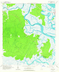 Dover Bluff Georgia Historical topographic map, 1:24000 scale, 7.5 X 7.5 Minute, Year 1961