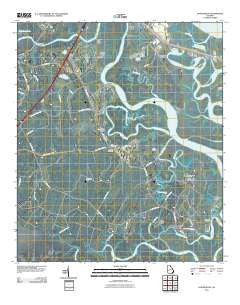 Dover Bluff Georgia Historical topographic map, 1:24000 scale, 7.5 X 7.5 Minute, Year 2011