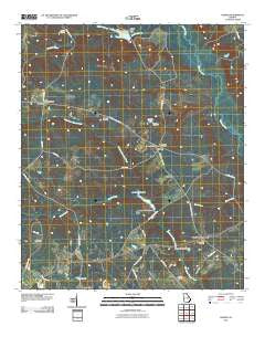 Downs Georgia Historical topographic map, 1:24000 scale, 7.5 X 7.5 Minute, Year 2011