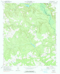 Downs Georgia Historical topographic map, 1:24000 scale, 7.5 X 7.5 Minute, Year 1972