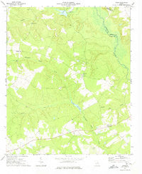 Downs Georgia Historical topographic map, 1:24000 scale, 7.5 X 7.5 Minute, Year 1972