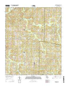 Draketown Georgia Current topographic map, 1:24000 scale, 7.5 X 7.5 Minute, Year 2014