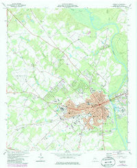 Dublin Georgia Historical topographic map, 1:24000 scale, 7.5 X 7.5 Minute, Year 1974