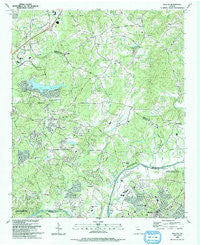 Duluth Georgia Historical topographic map, 1:24000 scale, 7.5 X 7.5 Minute, Year 1992