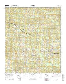 Durand Georgia Current topographic map, 1:24000 scale, 7.5 X 7.5 Minute, Year 2014