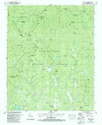 Dyer Gap Georgia Historical topographic map, 1:24000 scale, 7.5 X 7.5 Minute, Year 1988