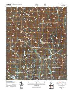 Dyer Gap Georgia Historical topographic map, 1:24000 scale, 7.5 X 7.5 Minute, Year 2011
