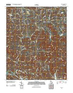 Dyke Georgia Historical topographic map, 1:24000 scale, 7.5 X 7.5 Minute, Year 2011