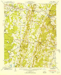 East Ridge Tennessee Historical topographic map, 1:24000 scale, 7.5 X 7.5 Minute, Year 1943